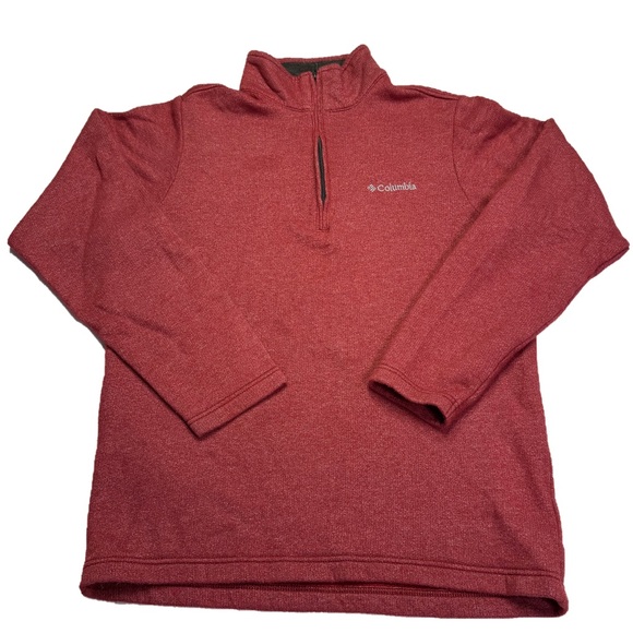 Columbia Sweaters - Burgundy Quarter-Zip Fleece Pullover — Columbia